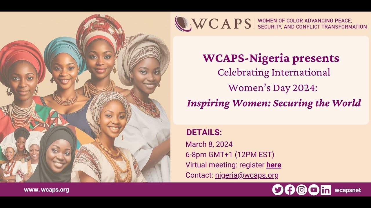 WCAPS Nigeria: IWD Inspiring Women: Securing the World