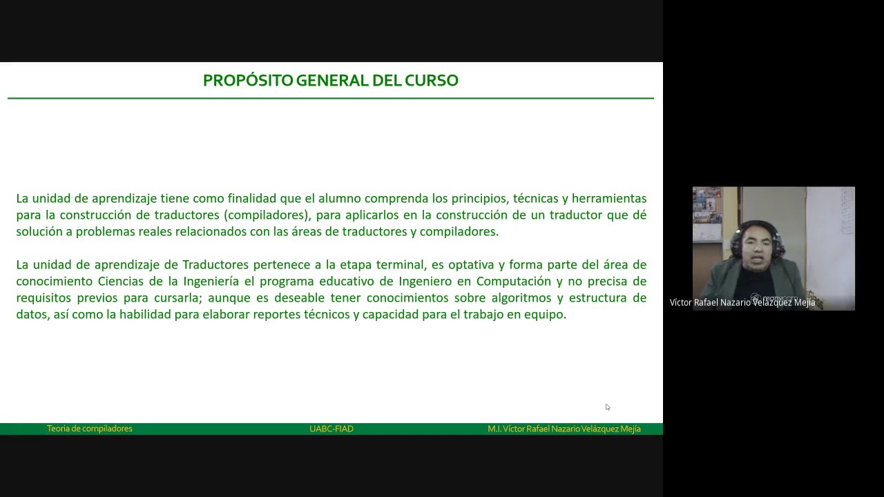 Sesión 02 Presentación del encuadre del curso