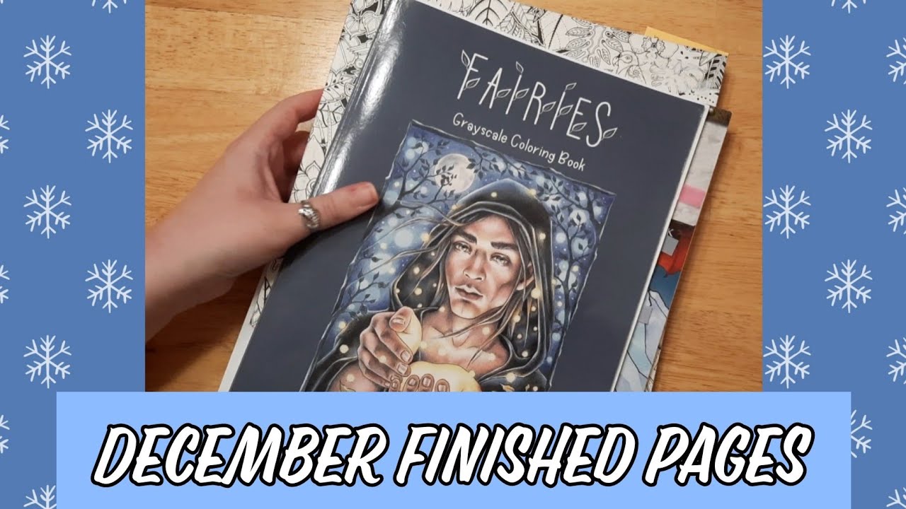 My December Completed Coloring Pages || Finishing 1 Book In 1 Month😱