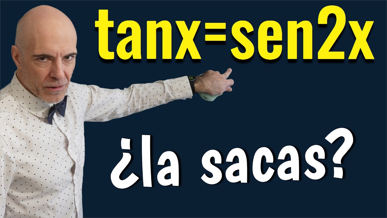 Ecuacion trigonometrica con tangente y seno angulo doble