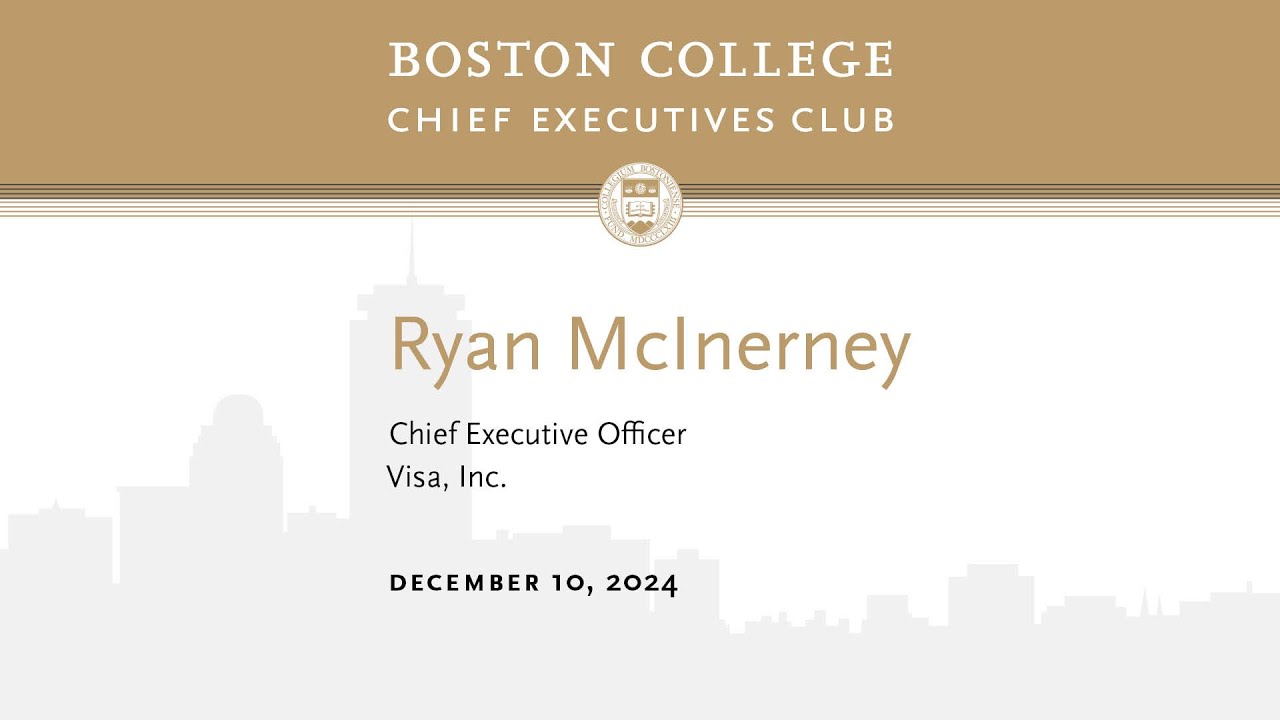 BC CEO Club: Ryan McInerney, CEO of Visa
