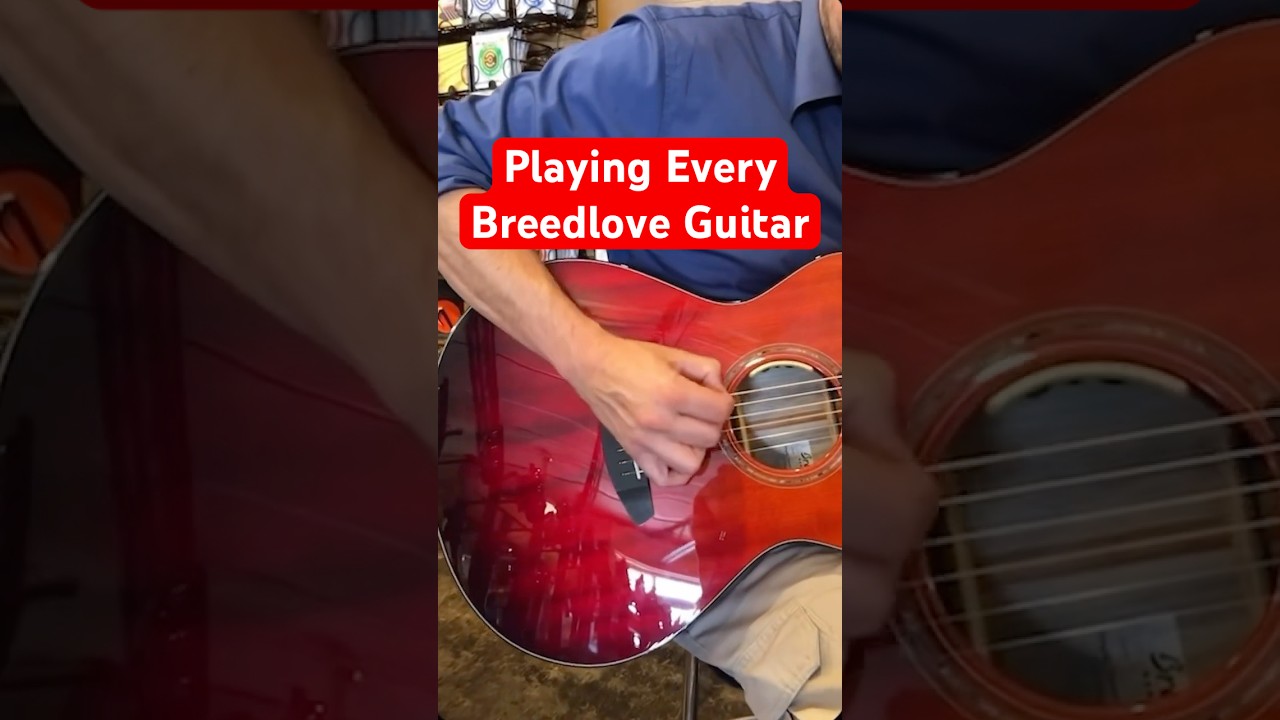 Playing Every Breedlove Guitar in the Shop