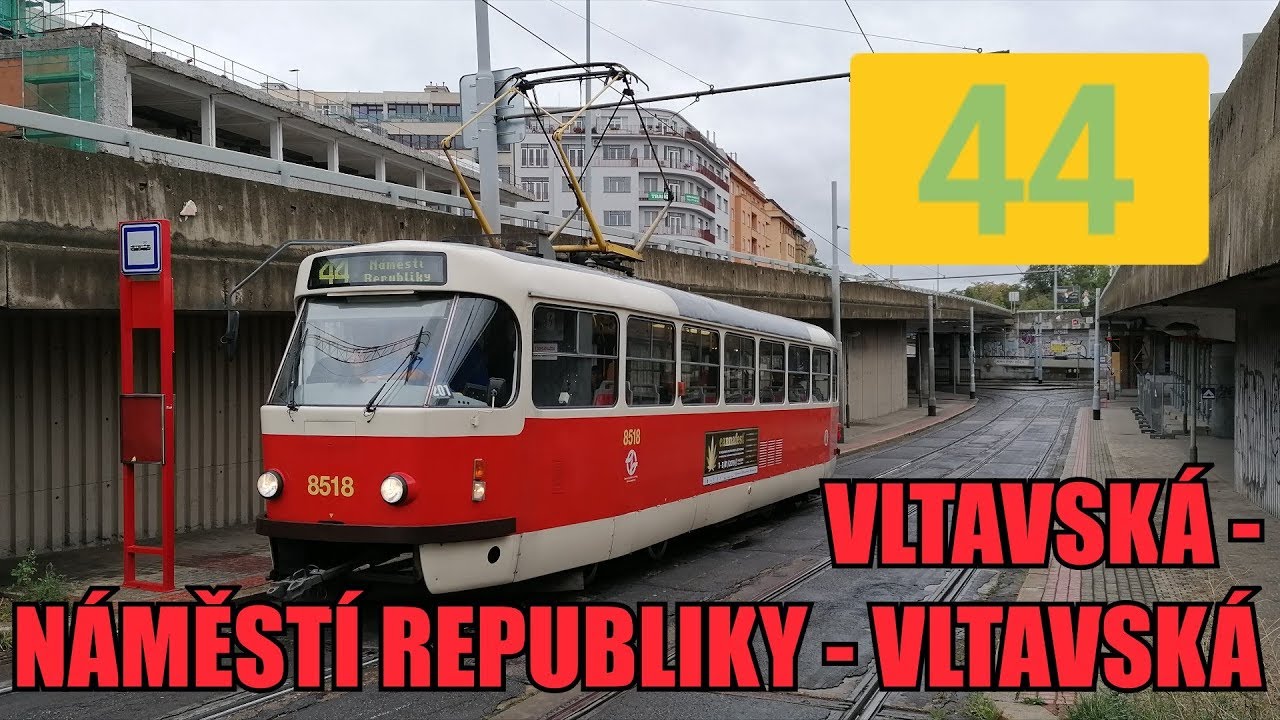 Praha speciální linka 44 v trase Vltavská - Nám.Republiky - Vltavská