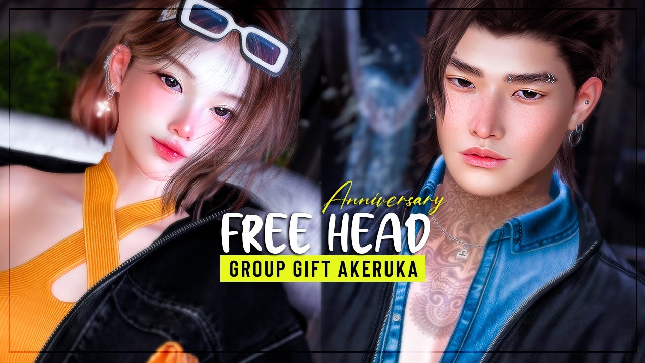 Second Life FREE Heads | AKERUKA Group Gift Limited time | FREE Gift 300L Giftcard 2024