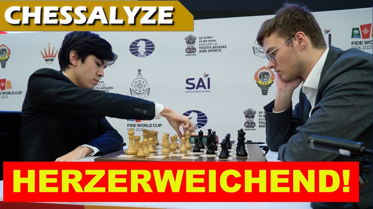 Spannung! Zeitnot! Emotionen! | Sindarov vs Frederik Svane | FIDE World Cup 2025 Runde 5 Partie 1