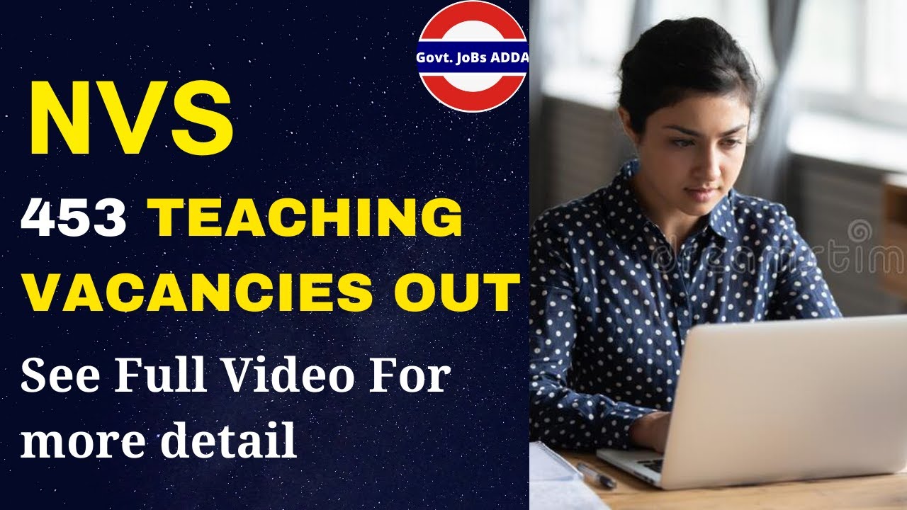 NVS Recruitment 2020 || Navodaya Vidyalays || New Job alert ||