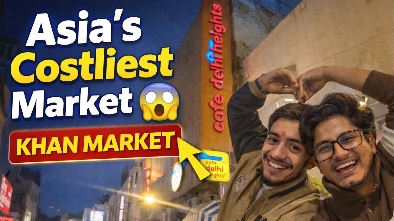 Khan Market Delhi | Asia’s Costliest Market 😱 | Food Vlog