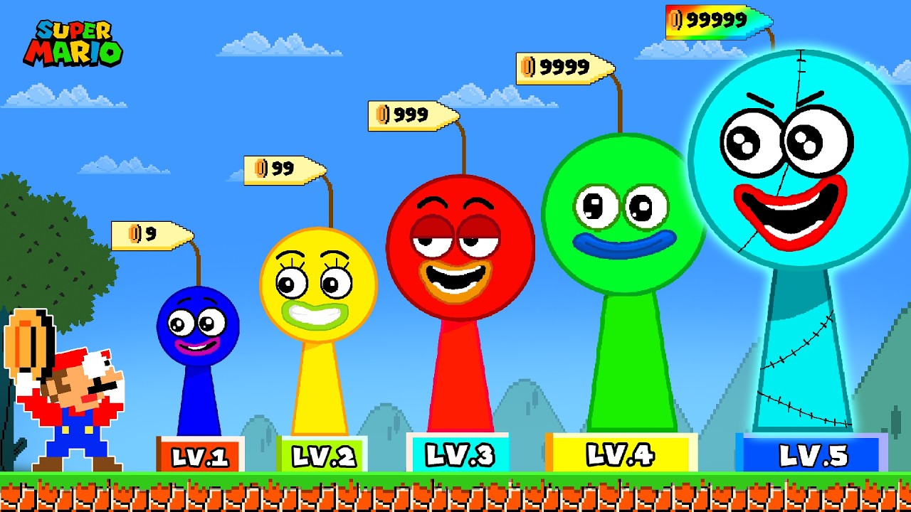 Mario Can Buy Evolution of Circle from the Save the Shapes | Game Animation