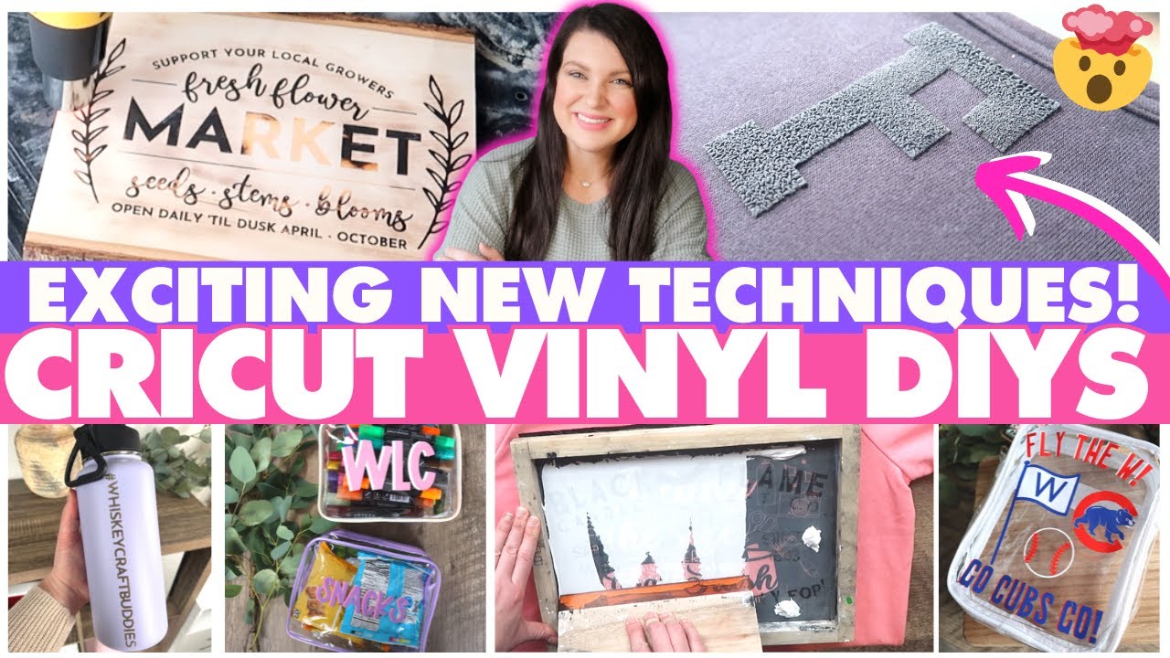 You've gotta see these NEW Cricut Decor DIYs | Cricut beginner vinyl decal + stencil projects!