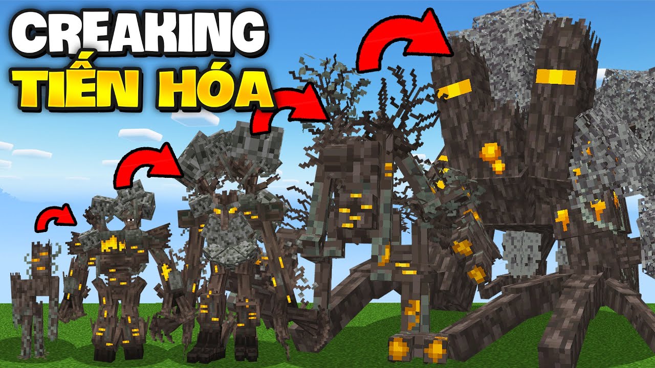 Minecraft Nhưng Tiến Hóa CREAKING ĐỘT BIẾN KHỔNG LỒ