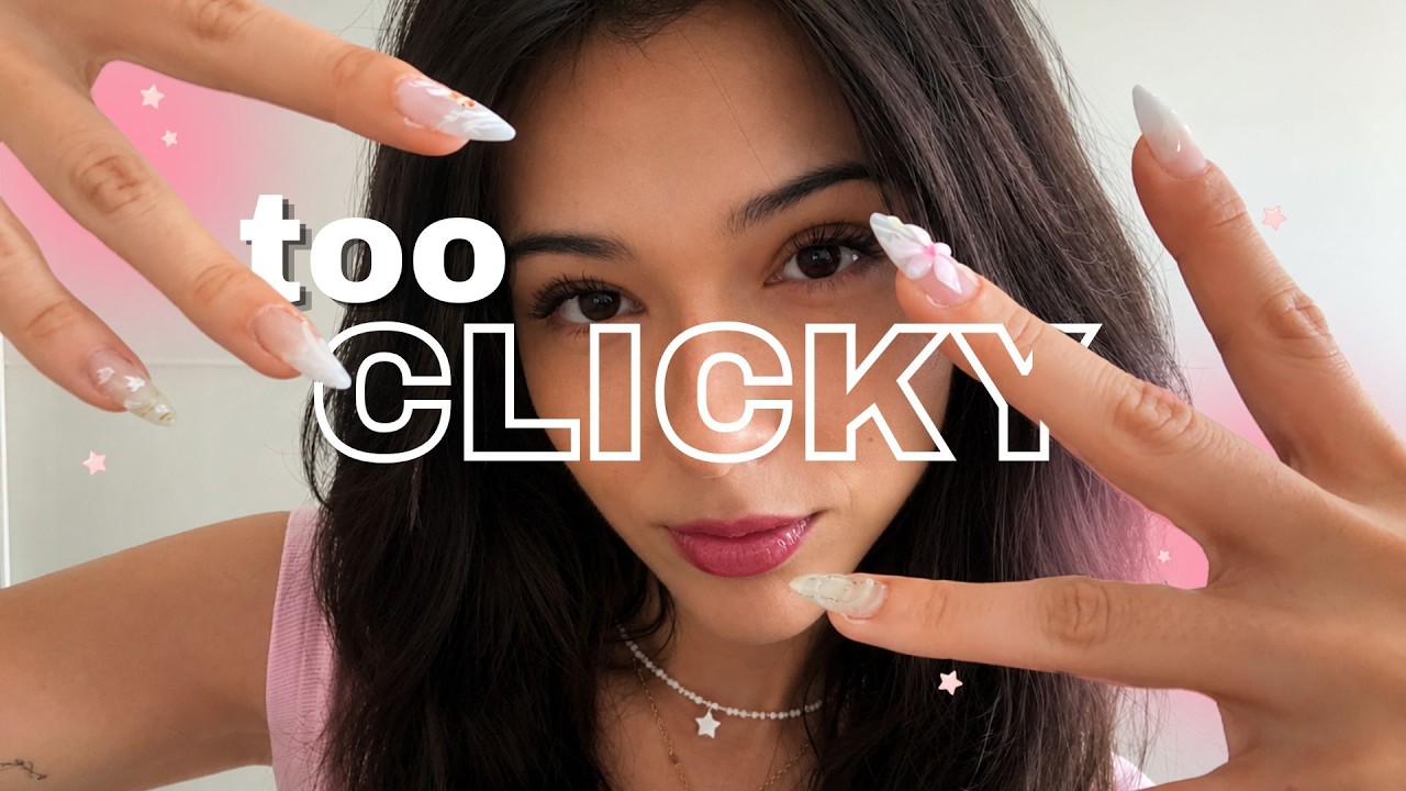 ASMR FAST & AGGRESSIVE 💅 Long Nail Sounds + Dry Hand & Mouth Sounds | Clicky Tingles hihi