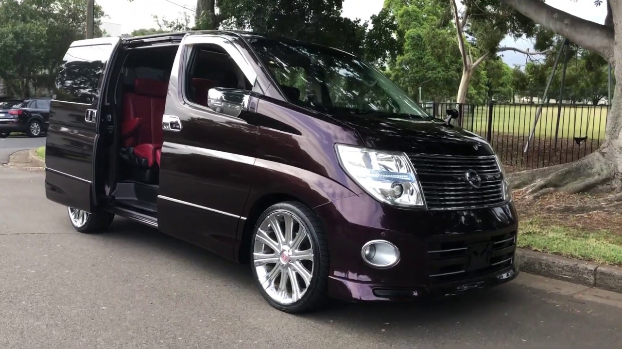 Purple Pearl Red interior Series 3 E51 Elgrand For Sale @www.SunRIseCars.com.au