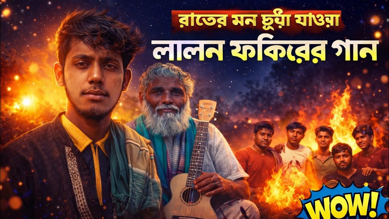 রাতের মন ছুঁয়ে যাওয়া লালন ফকিরের গান। ওয়াও দারুণ একটা লাইভ সবাই চলে আসুন মজা উপভোগ করি।