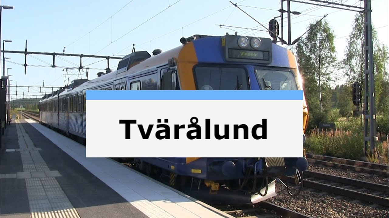 Tåg vid och omkring Tvärålund. Stambanan genom övre Norrland.