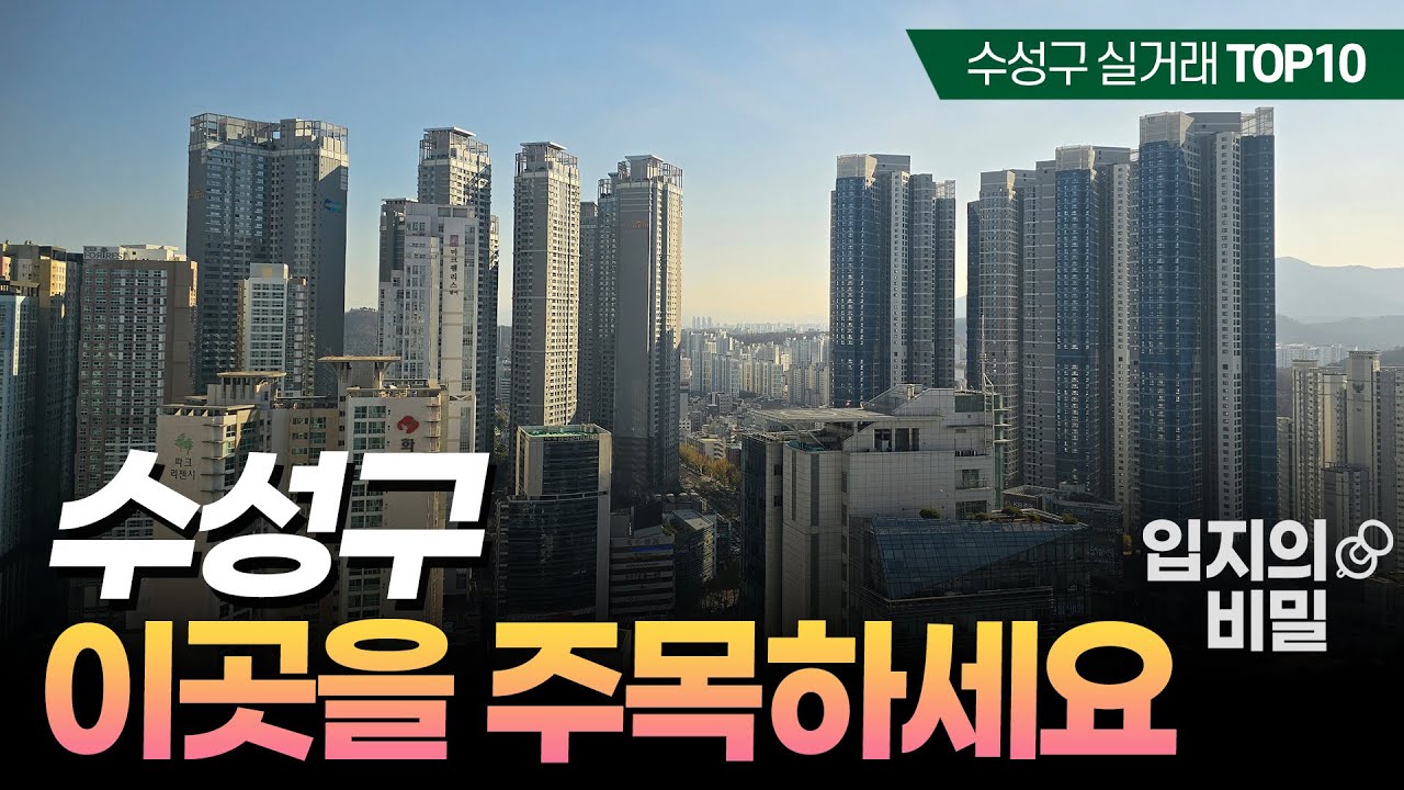 대구 부동산, 이제 여기 모르면 끝입니다. 수성구 실거래가 TOP 10 완벽 분석 (동대구로 라인의 비밀)
