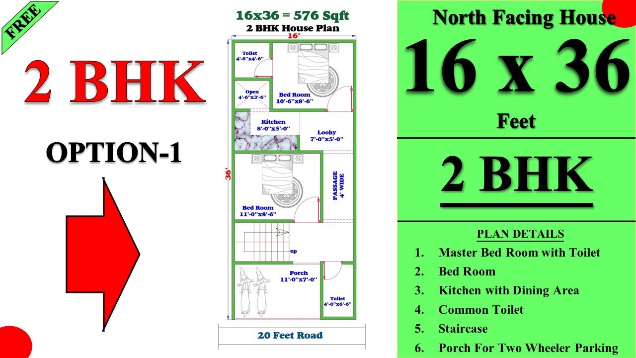 16*36 House Plans || 16x36 House Design || 16x36 Ghar ka Naksha