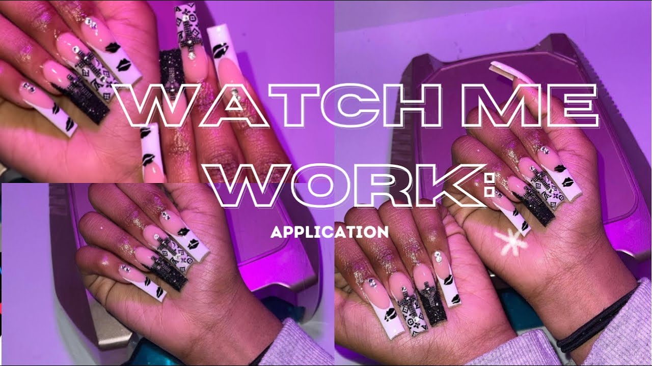 Trending French set: Watch me work! 14 y/o nail tech