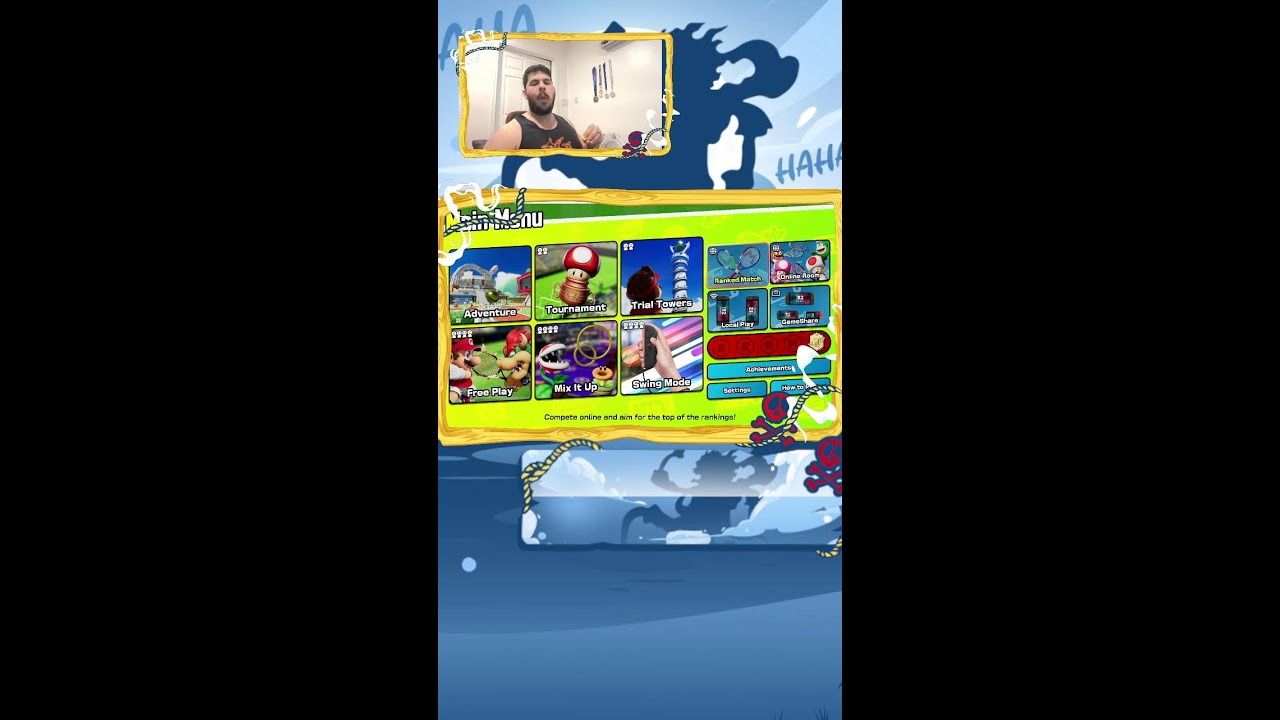 Mario Tennis/smash grinding (Portrait)