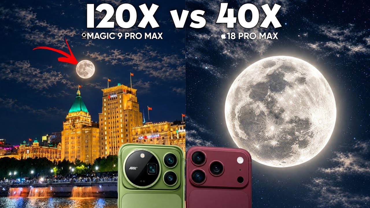 Honor Magic 9 Pro Max против iPhone 18 Pro Max: тест максимального зума