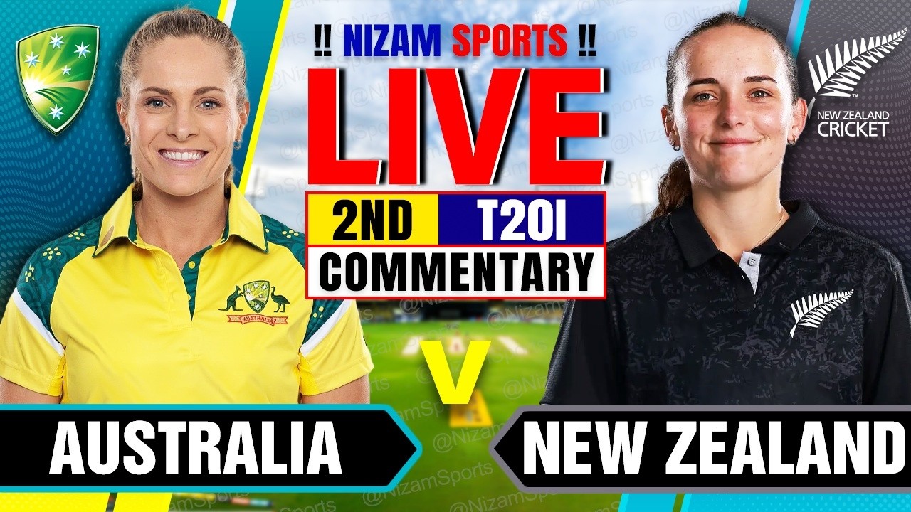 🔴Live: Australia vs New Zealand | 2nd T20I | Live Cricket Score & Commentary