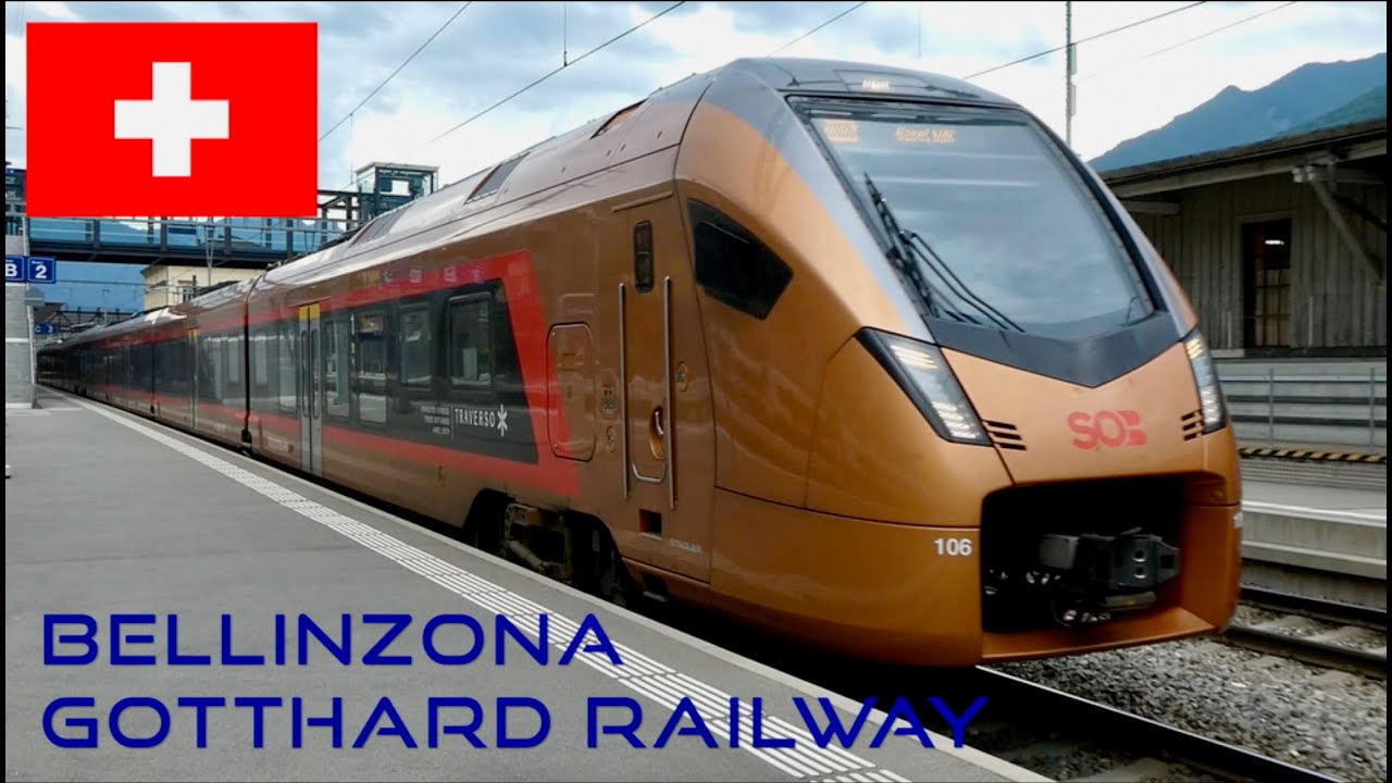 Swiss Trains: Gotthard Railway - Bellinzona Stazione, 23May23