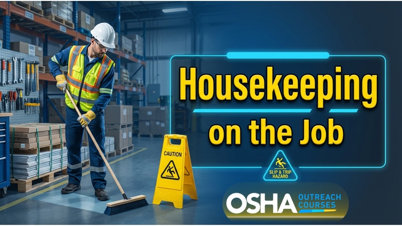 Housekeeping on the Job Safety Training | Improve Workplace Safety | OSHA Outreach Courses