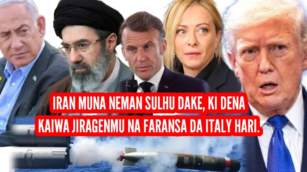 Faransa  da italy na lallashin Iran ayi sulhu ta dena kaiwa jiragensu hari. 