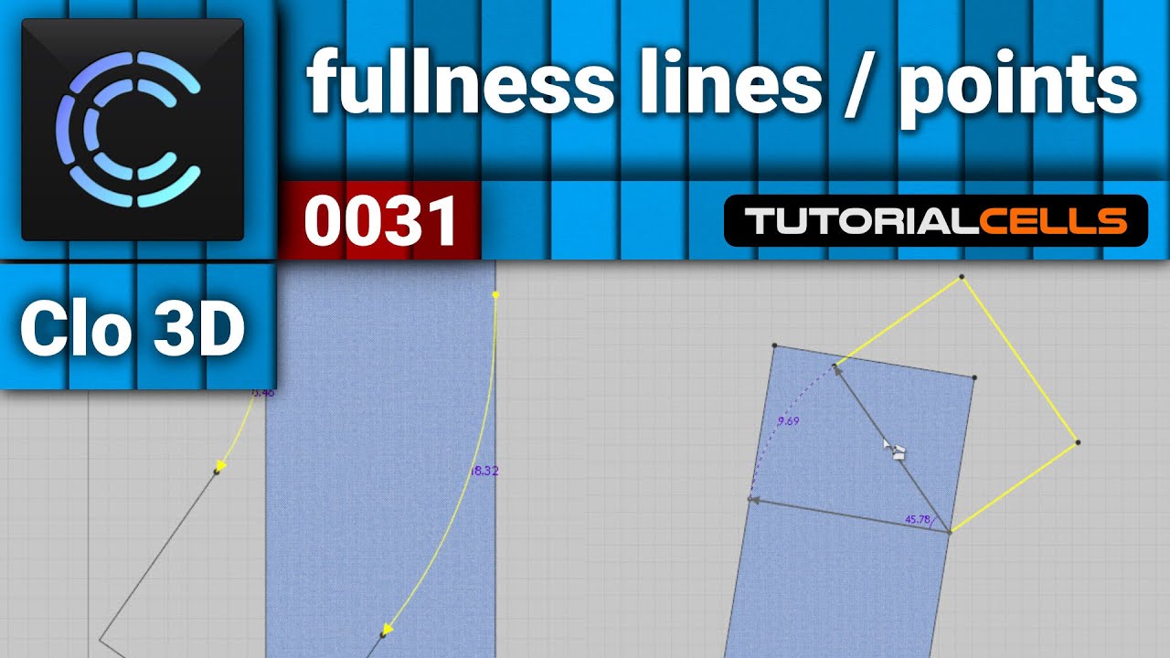 0031. fullness point & line tool in clo3D