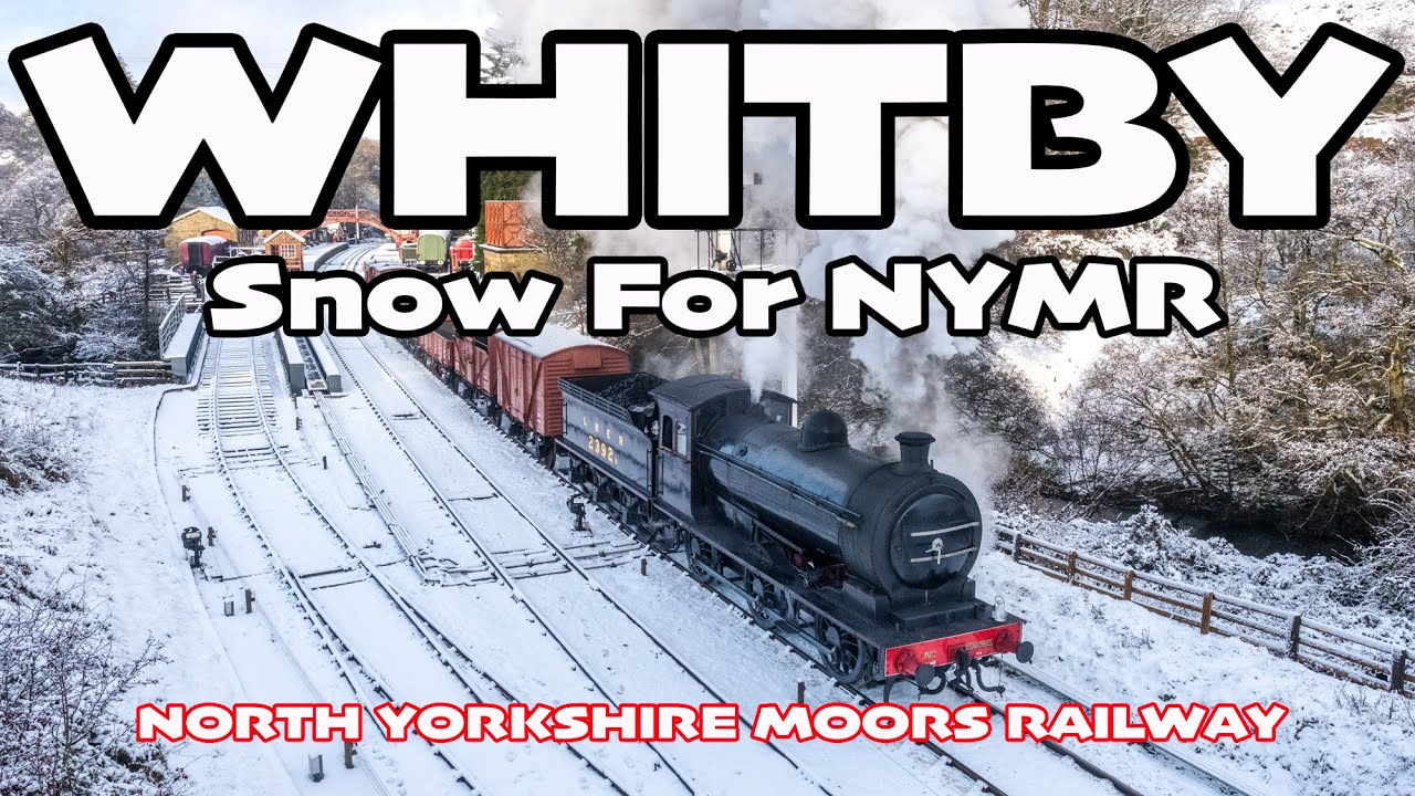 Heavy Snow For NYMR Nr Whitby - North Yorkshire Moors Railway Hogsmeade, Aidensfield, Goathland.