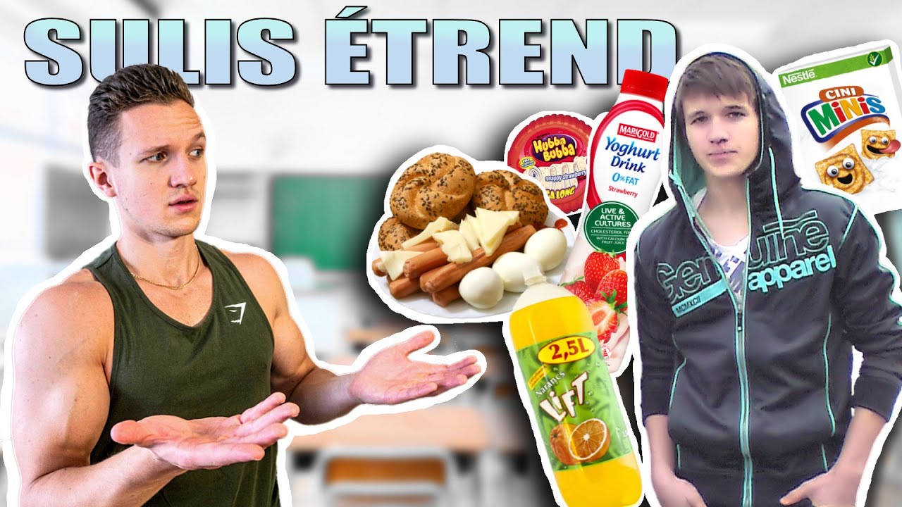 Egy napig azt ettem, amit K&Ouml;Z&Eacute;PISKOL&Aacute;BAN - Fitnesz vs. Suli &Eacute;trend