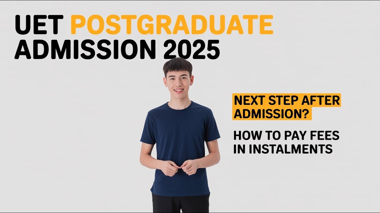 UET Admission Confirm? Fee Installments & Documents Submission Process | Postgraduate Students Guide