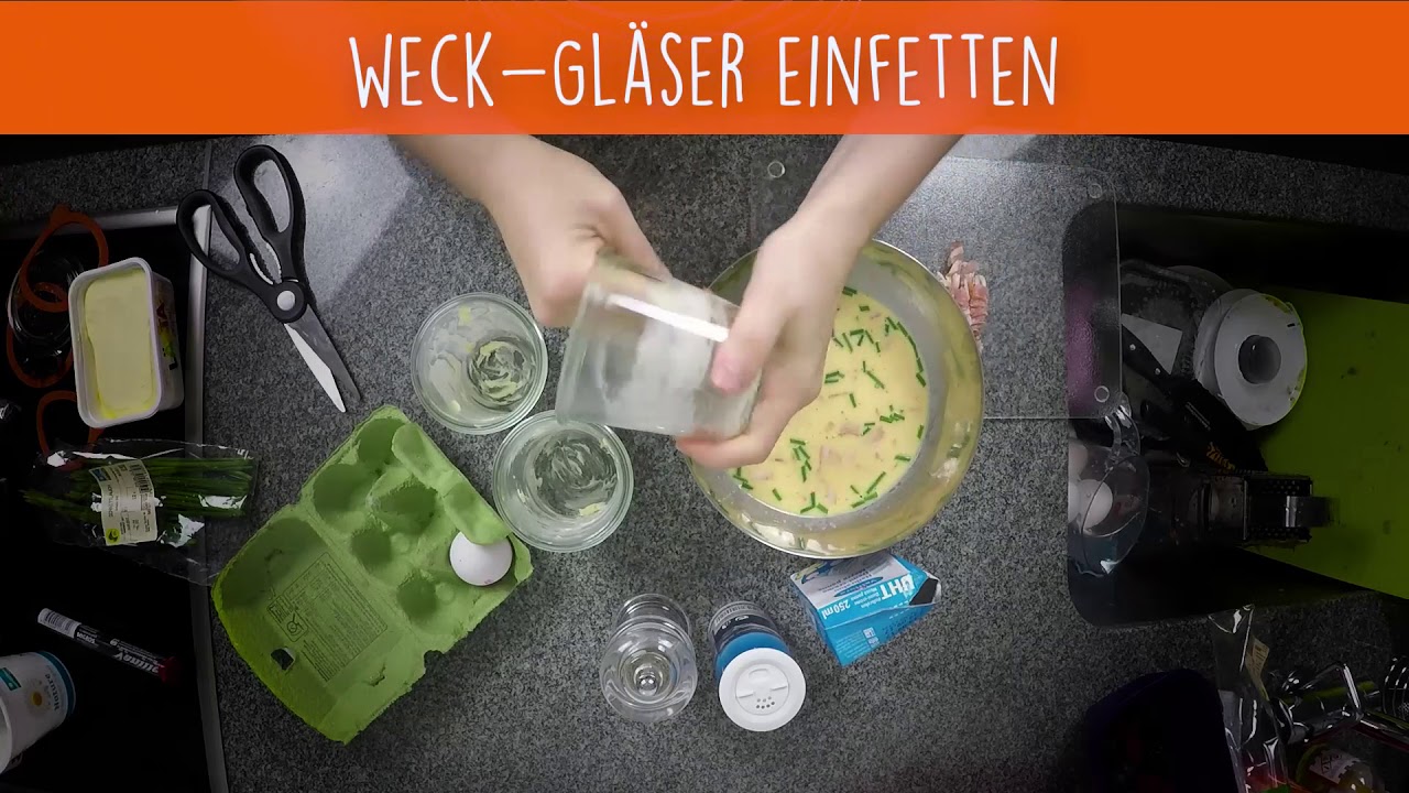 Feines aus dem Weck-Glas: R&uuml;hrei mit Speck