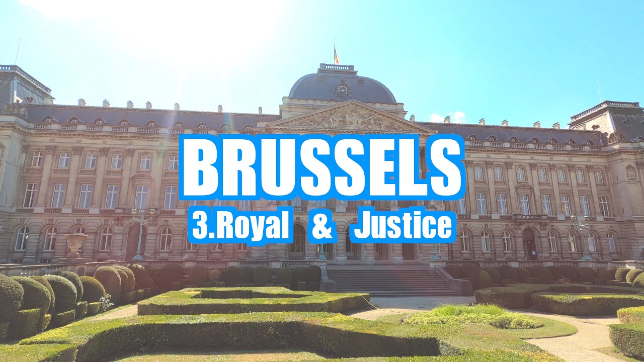 Brussels/Bruxelles/Brussel Belgium 🇧🇪 4K Walking Tour of Royal and Justice area (3/4)