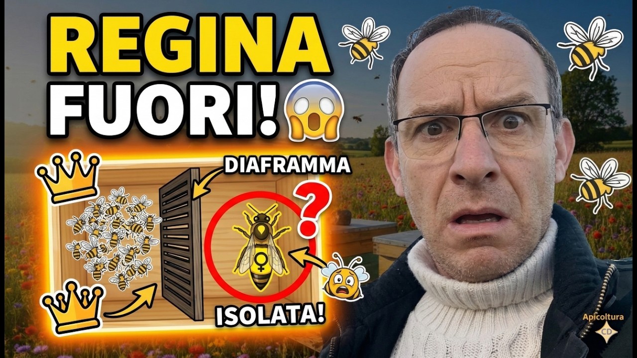 Apicoltura CD: REGINA OLTRE IL DIAFRAMMA! 😱 Problema inaspettato durante il controllo alveari