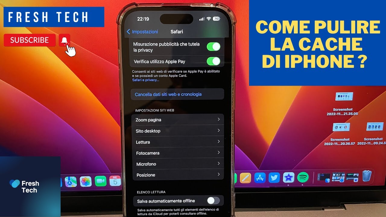 Come pulire la cache di iPhone ?