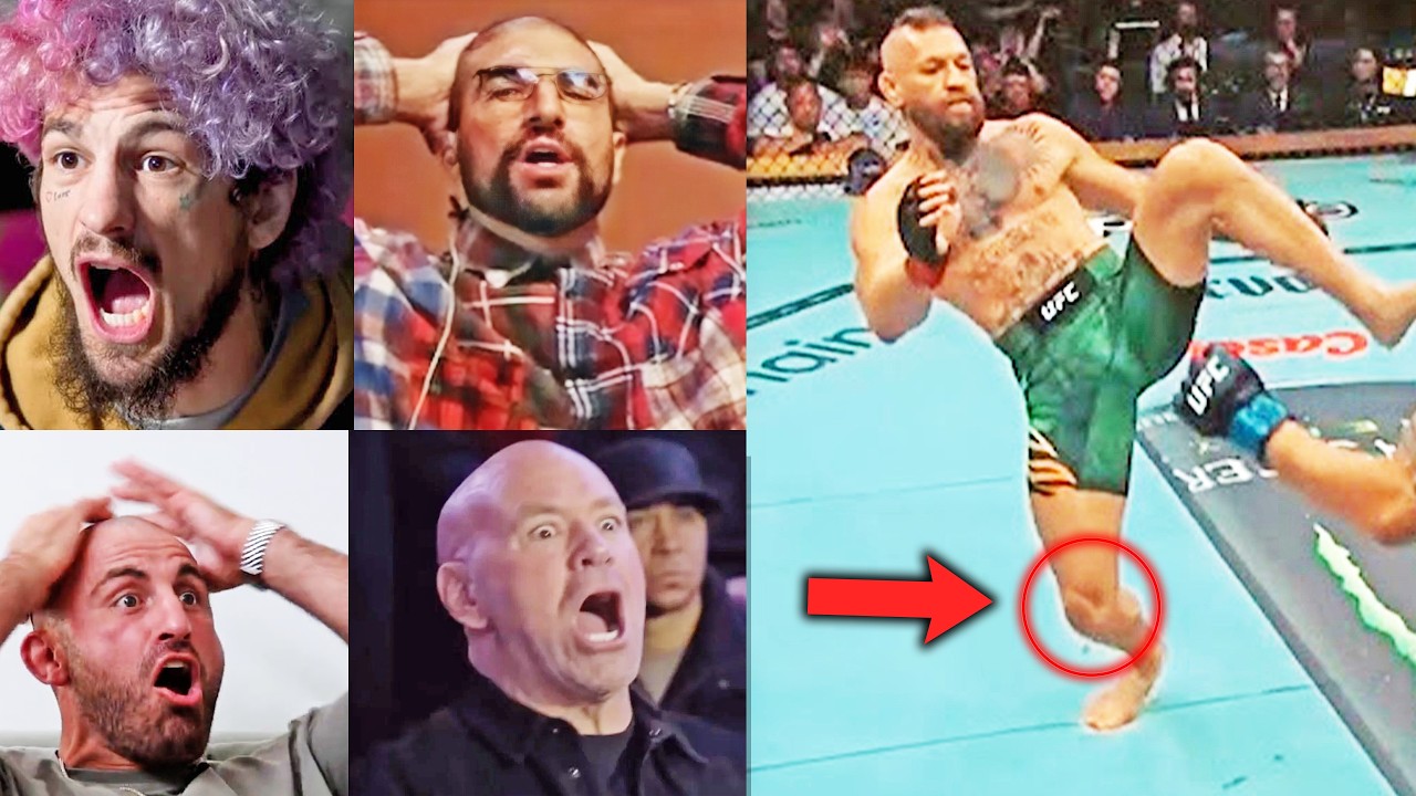 MMA Community REACTS to Conor McGregor KNEE INJURY vs Max Holloway 2 (UFC 329)