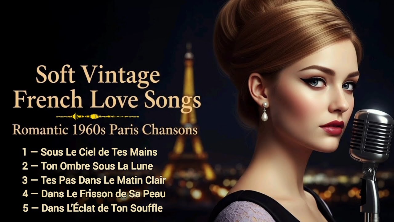 Soft Vintage French Love Songs 1960s 🌙 Romantic Paris Chansons for the Heart