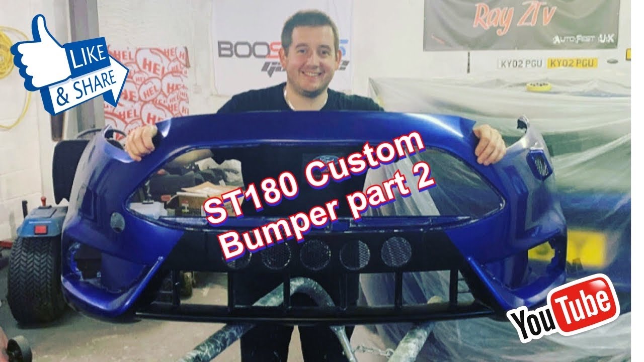 Putting the Fiesta ST180 Custom front bumper into paint