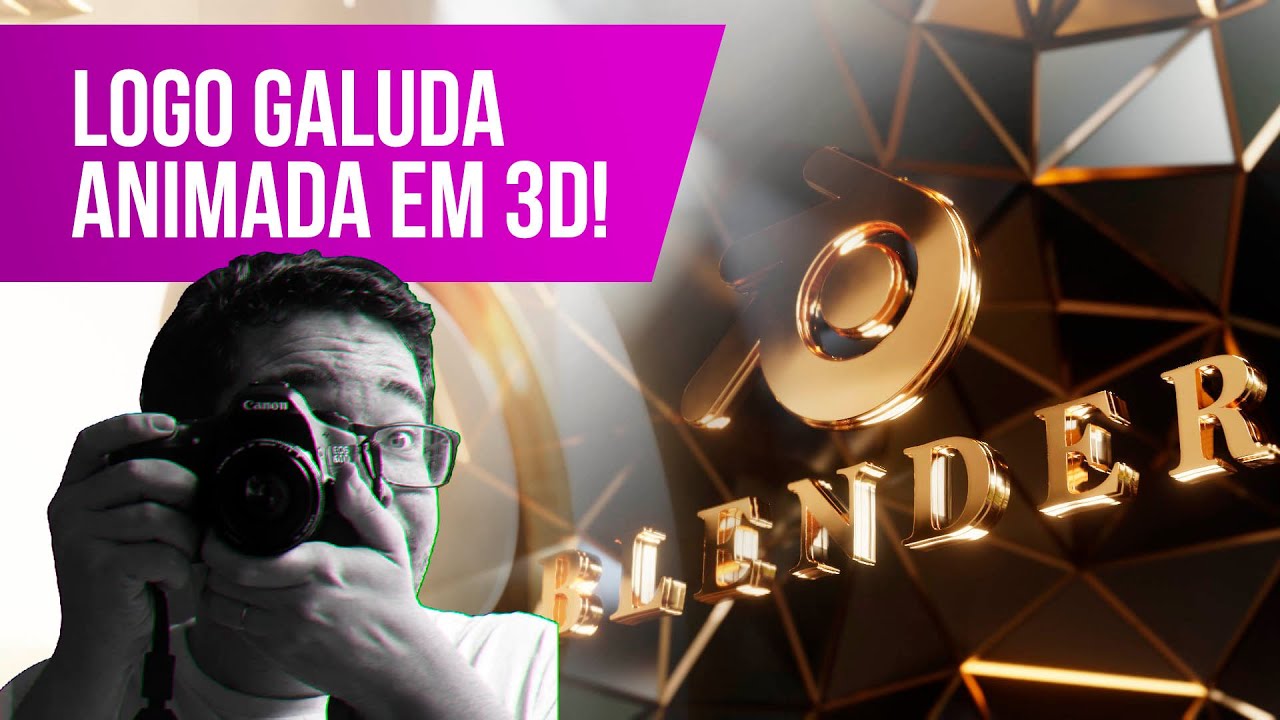 Como fazer sua logo 3D Animada no blender! #2