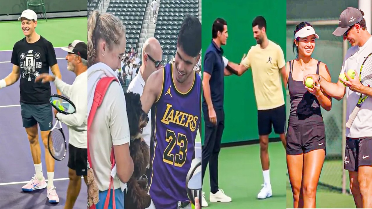 Sinner, Alcaraz, Djokovic, Alex Eala, Sabalenka Cute Moments | Indian Wells 2026