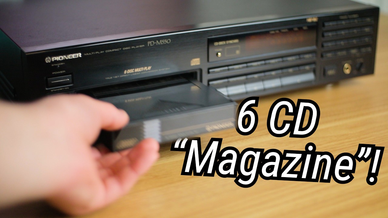Этот старый Pioneer использует 6-дисковый магазин! PD-M550