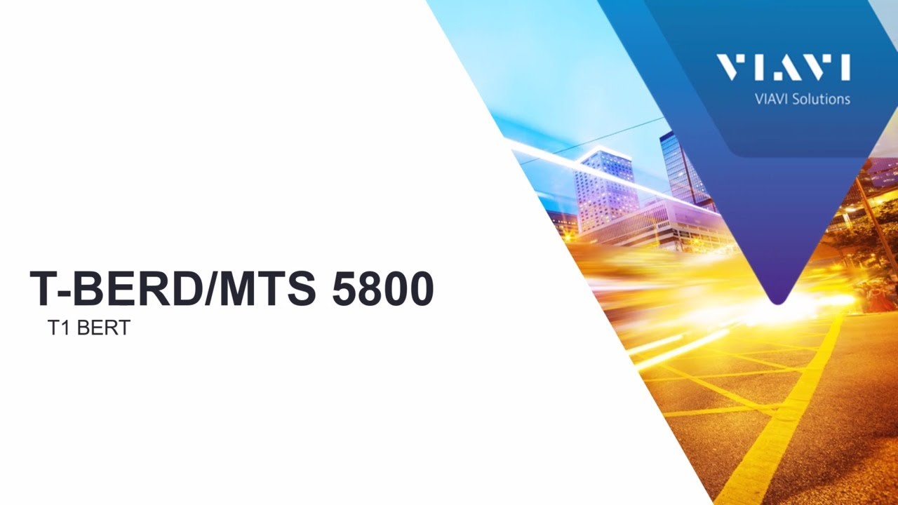 VIAVI T-BERD/MTS 5800: T1/DS1 BERT