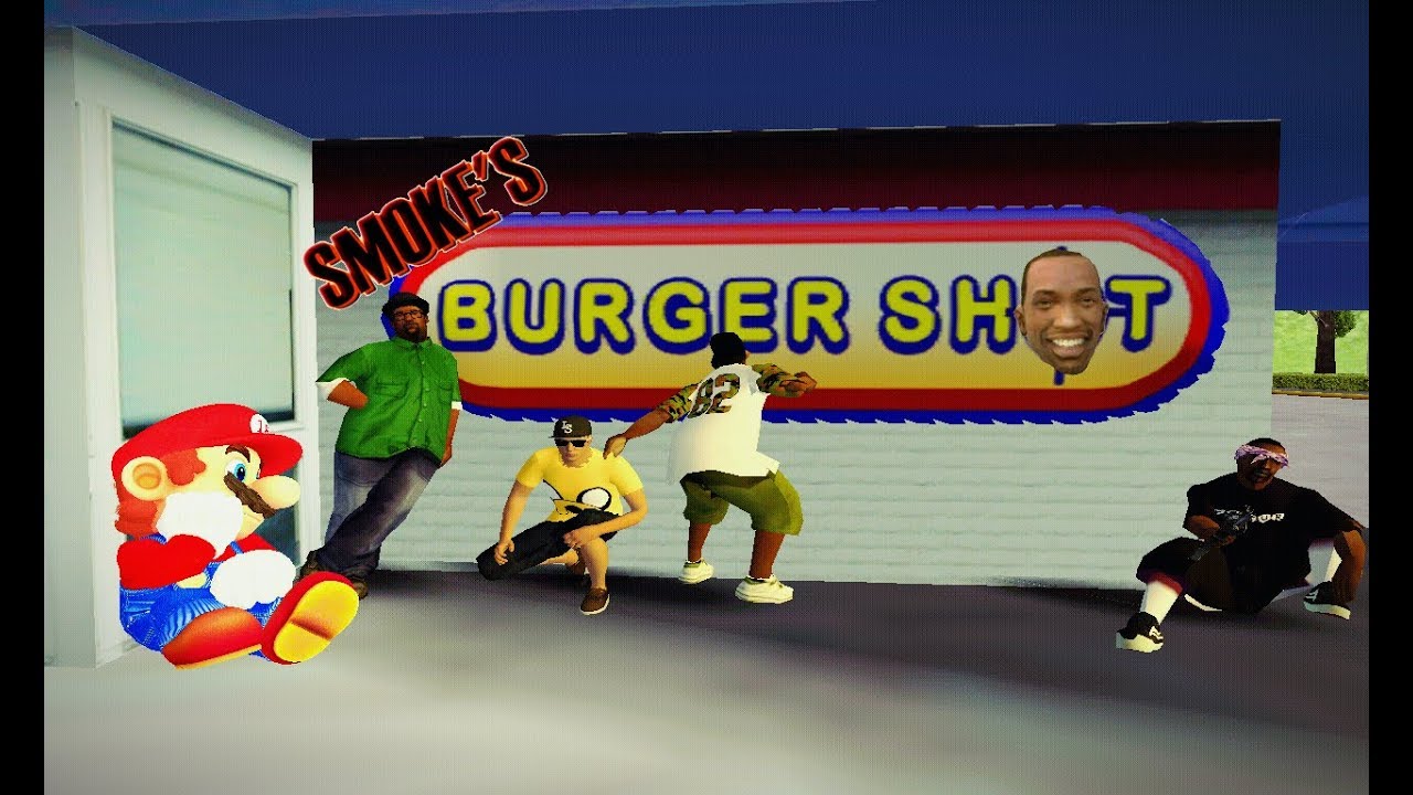 CJ Y SMOKE TRABAJAN EN UN RESTAURANTE - Gta San Andreas Loquendo (Ft. Juegosgamer Z)
