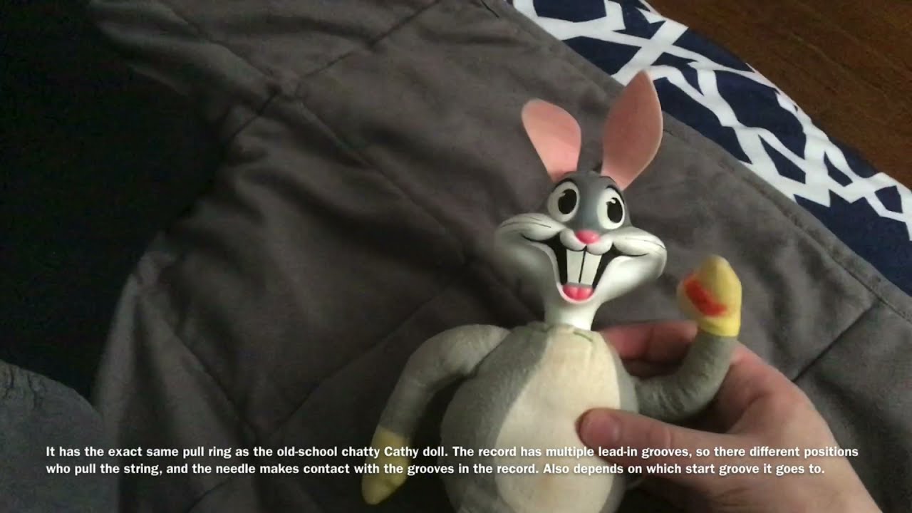 Mattel retro talking Pull String Bugs Bunny doll review.