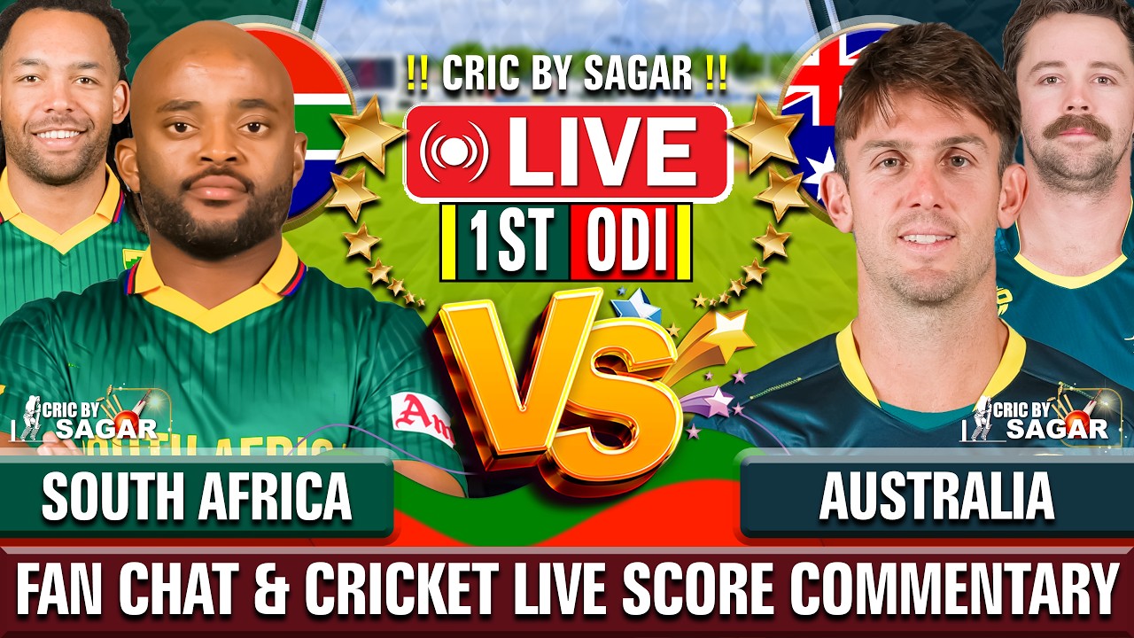 South Africa vs Australia 1st ODI | Cricket Live Score Commentary | 24 Sep 2026