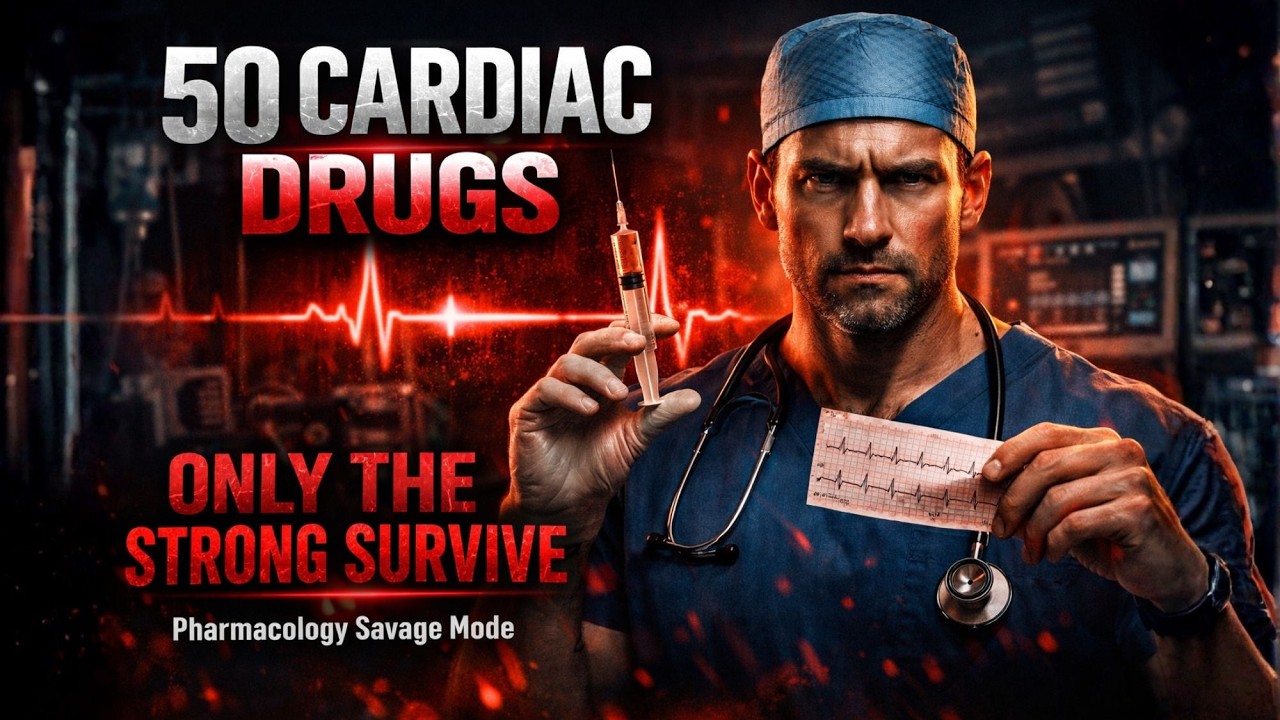 50 Cardiac Drugs Questions Explained | Pharmacology  #2026 #education #study #explore #fypシ゚viral