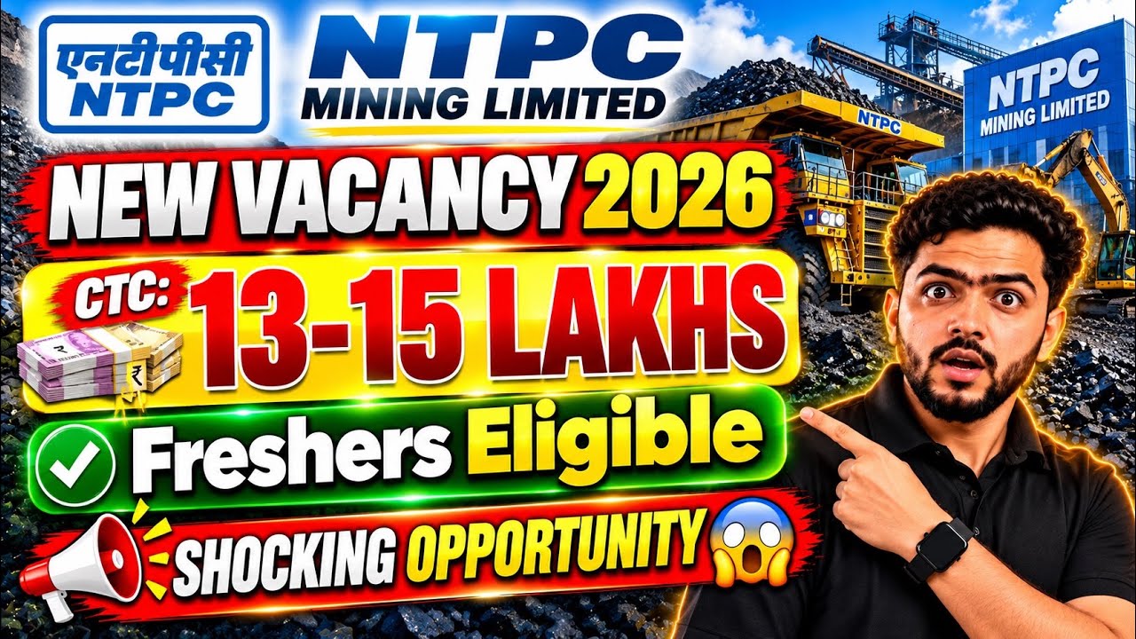 NTPC Recruitment 2026 | CTC : 13 LAKHS | NTPC NML 2026 | PSU JOBS 2026 | LATEST JOBS 2026