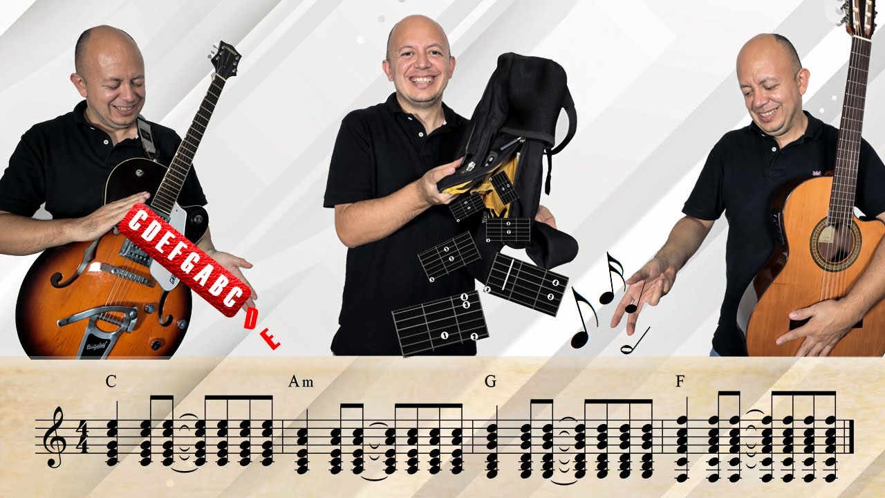 Cómo componer un acompañamiento en guitarra (armonía + funciones + ritmo)