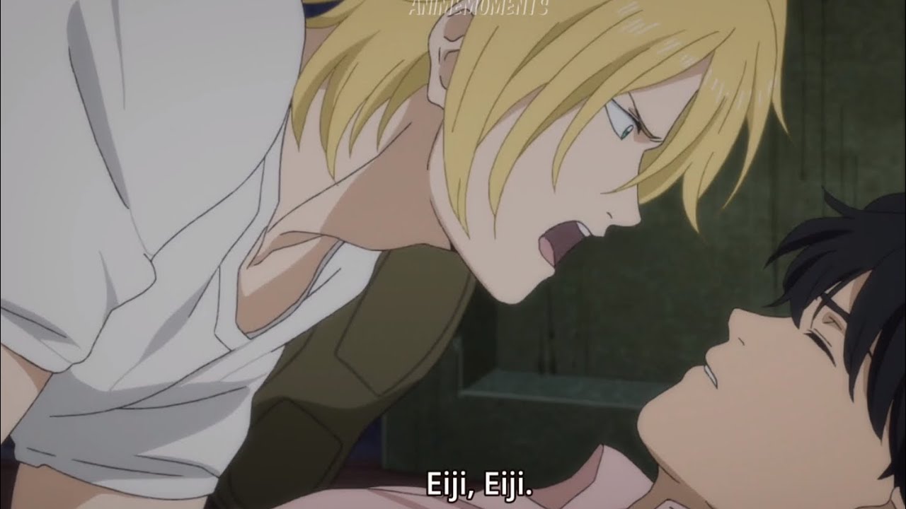 Ash x Eiji moments #30 - Eiji gets shot while saving Ash