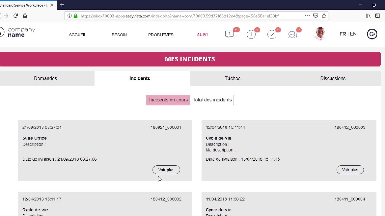 EVSA - utilisation des Exposed properties